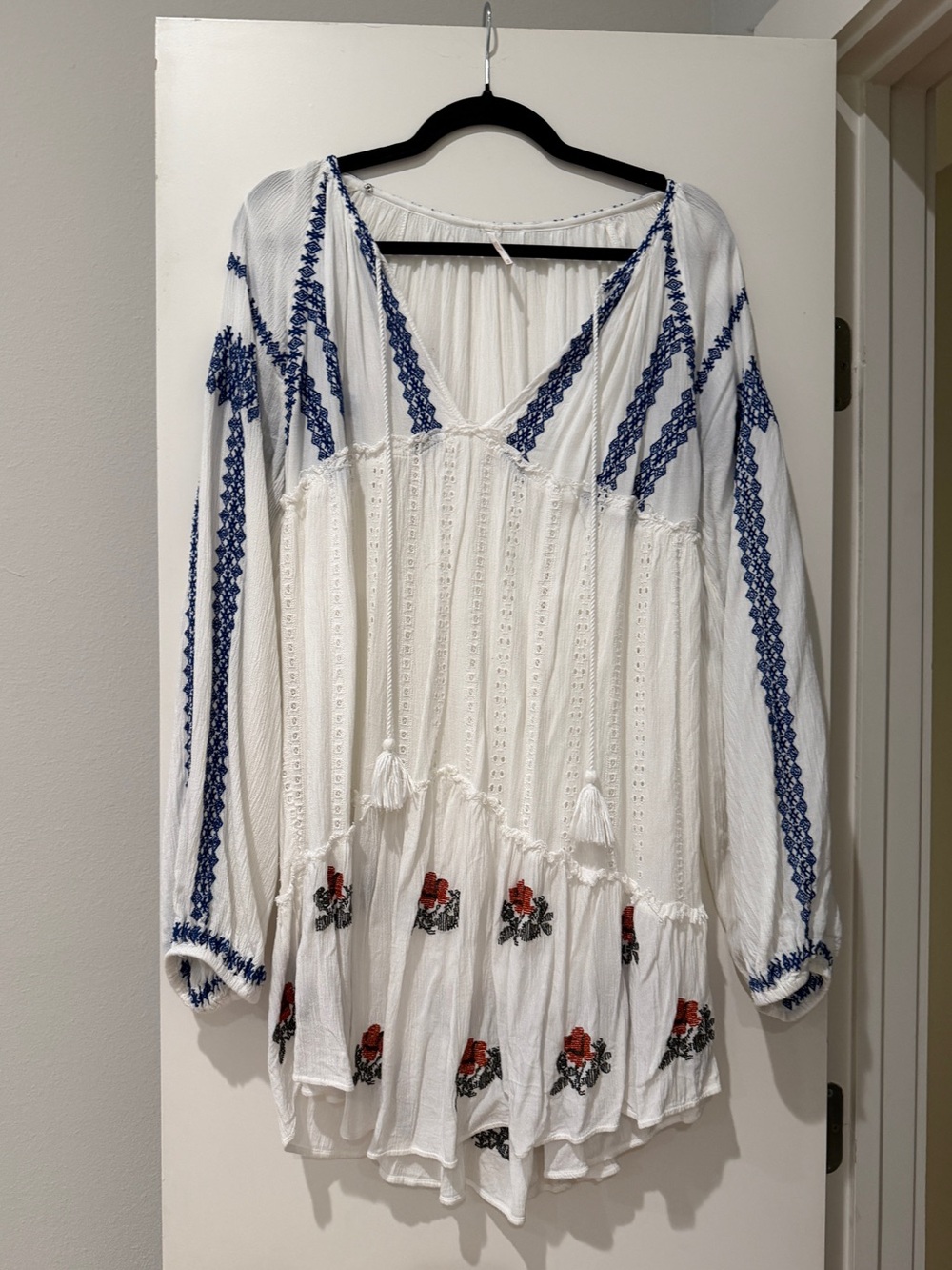 Free People Women's Wild Horses Embroidered Mini Dress